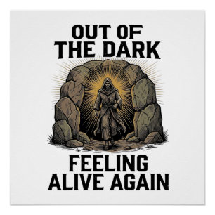 Vintage-Cave-Revival-Gravur-Shirt-Design_1 Poster