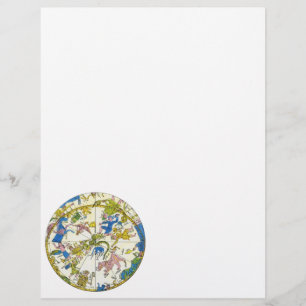 Vintage Celestial, Antike Sternenkarte der Sternbi Flyer