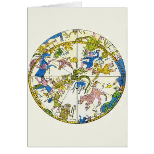 Vintage Celestial, Arabische Sphäre, Sternbilder