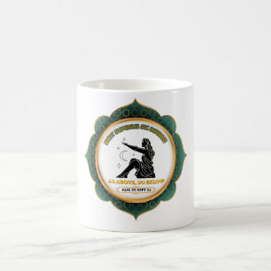 Vintage-Celestial-Jungfrau-Zodiakposter Kaffeetasse