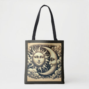 Vintage Celestial Sonne & Mond 