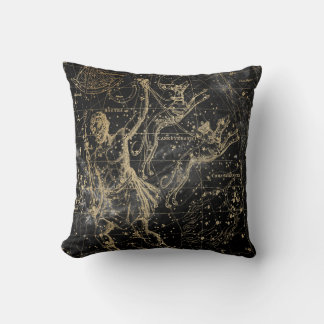 Vintage Celestial Star Map Background Kissen