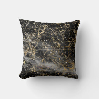 Vintage Celestial Star Map Background Kissen