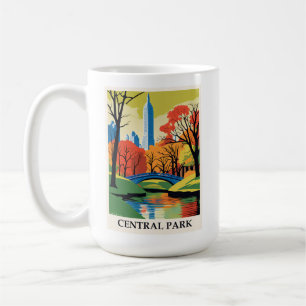 Vintage Central Park New York City Reise Kaffeetasse