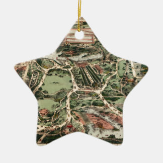 Vintage Central- Parkkarte New York City Keramikornament
