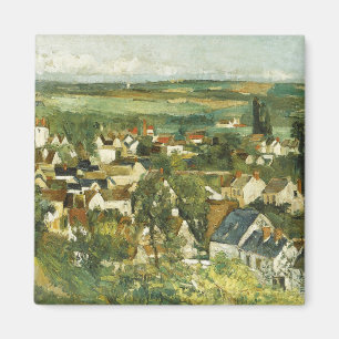 Vintage Cezanne Panoramablick auf Auvers-sur-Oise Magnet
