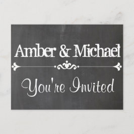 Vintage Chalkboard Custom Postkarte