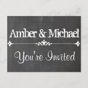 Vintage Chalkboard Custom Postkarte