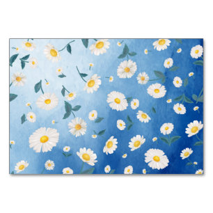 Vintage Chamomile-Blume Tischnummer