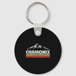 Vintage Chamonix Retro-Berg Herren Damen Schlüsselanhänger