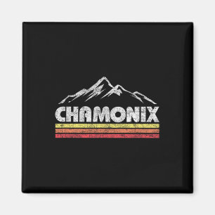 Vintage Chamonix Retro Berg Herren Damen Souven Magnet
