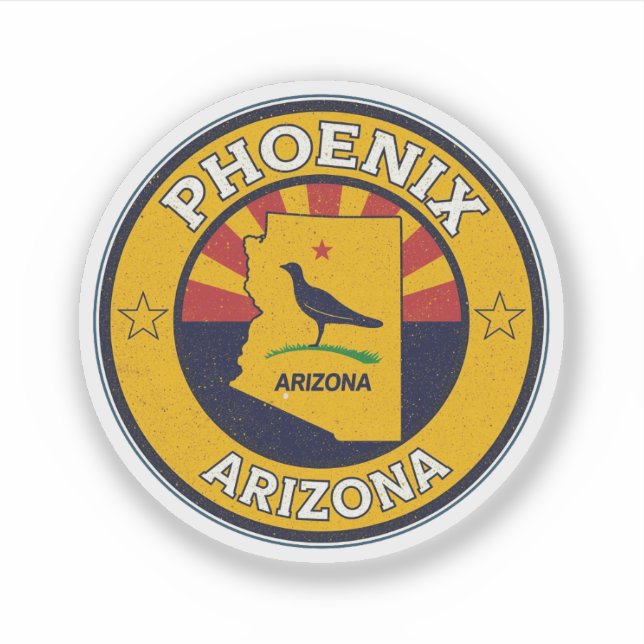 Vintage Chandler City, Arizona gifts Aufkleber (Vorderseite)