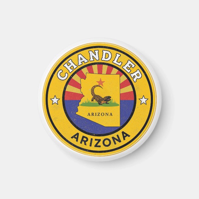 Vintage Chandler City, Arizona gifts Magnet (Vorne)