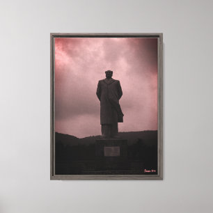 Vintage Changsha Mao Tse Tung Statue Leinwanddruck