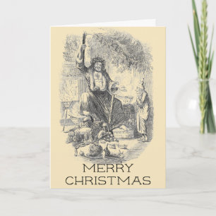 Vintage Charles Dickens Weihnachtslied Weihnachten Karte