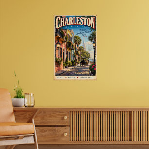 Vintage Charleston South Carolina Reiseplakat Poster