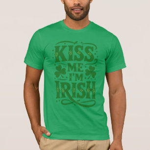 Vintage Charm Küss mich, ich bin Ire T-Shirt