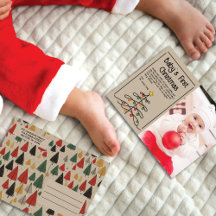 Vintage Charme: Baby's erstes Weihnachtsfoto