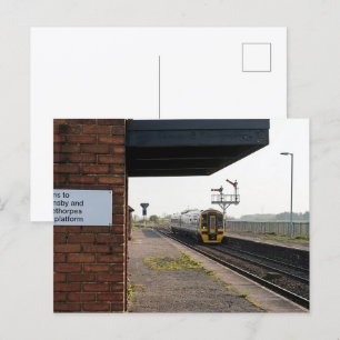 Vintage Charme im Bahnhof Brocklesby Postkarte