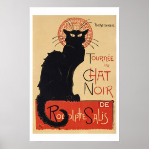 Vintage "Chat Noir" Steinlen Art Nouveau Poster