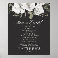 Vintage Cherish Liebe ist Süße Behandlung Hochzeit