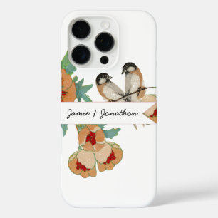 Vintage Cherry Blossom Love Bird Pfirsichminze iPhone 16 Pro Hülle
