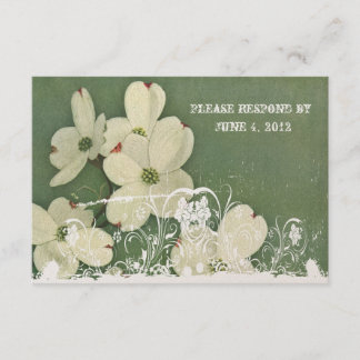 Vintage Cherry Blossom UAWG mit Umschlägen RSVP Karte