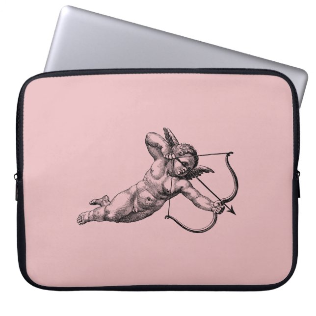 Vintage Cherub Angel Cupid-Liebe Laptopschutzhülle (Vorderseite)