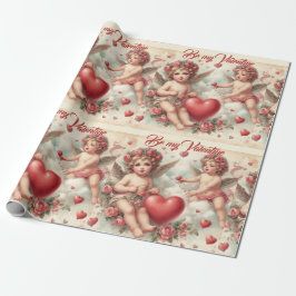 Vintage Cherub Angels Geschenkpapier