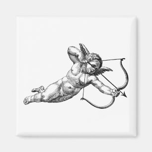 Vintage Cherub Cupid Liebe Magnet