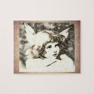 Vintage Cherub Engel Puzzle