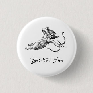 Vintage-Cherub-Kupid-Liebes-Aufkleber-Label Button