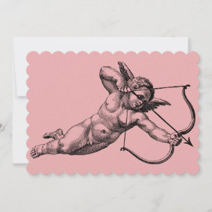 Vintage Cherub Liebesengel Einladung
