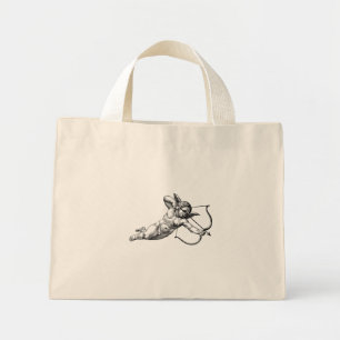 Vintage Cherub Verliebter Cupido Mini Stoffbeutel