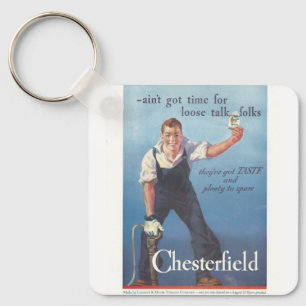 Vintage Chesterfield Zigarettenwerbung Schlüsselanhänger