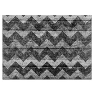 Vintage Chevron Holz Abstract #2 Schneidebrett