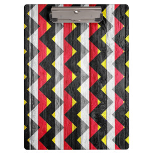 Vintage Chevron Holz Abstract #7 Klemmbrett