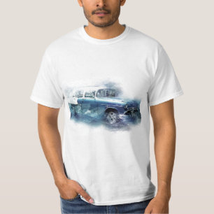 Vintage-Chevy-Auto aus den 1950er Jahren Digitale T-Shirt