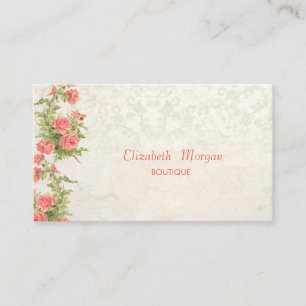 Vintage Chic Blumen, Spitze Visitenkarte