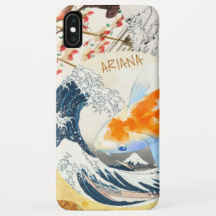 Vintage Chic Gold Koi-Teich mit japanischem Monogr Case-Mate iPhone Hülle