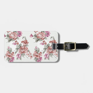 Vintage Chic  Shabby Mädchenhafte Blumen Gepäckanhänger