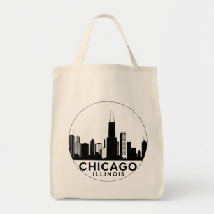 Vintage Chicago Illinois Stadt Skyline Retro Reise Tragetasche