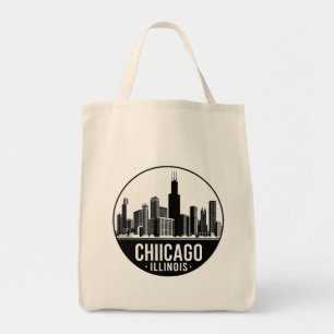 Vintage Chicago Illinois Stadt Skyline Retro Reise Tragetasche