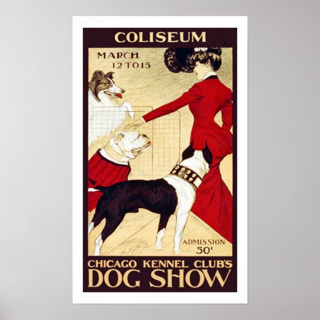 Vintage Chicago Kennel Club Show Poster (Vorne)