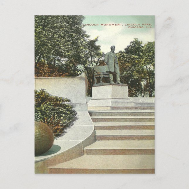 Vintage Chicago Postkarte (Vorderseite)