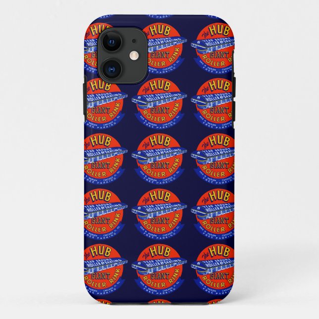 Vintage Chicago Rollschuhbahn Case-Mate iPhone Hülle (Rückseite)
