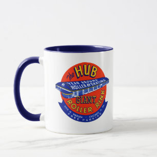 Vintage Chicago Rollschuhbahn Tasse