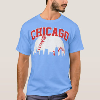 Vintage Chicago Skyline City Gameday Retro Vintag T-Shirt