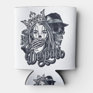 Vintage-Chicano-Tattoo-Stil Dosenkühler