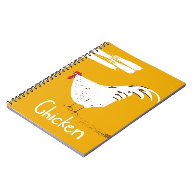 Vintage Chicken Notizblock (Linke Seite)